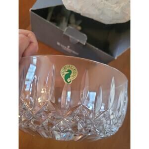 Vintage Waterford Crystal Lismore 8" Salad Bowl - Made in Ireland, Seahorse Mark